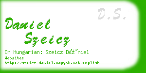 daniel szeicz business card